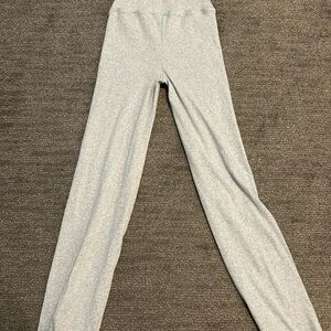 SKIMS cotton rib foldover straight leg pants size M